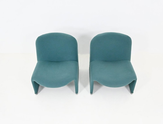 Sedie Alky di Giancarlo Piretti per Anonima Castelli, anni '70, Set di 2 – Poltrone, Textile, Aluminium (photo 7 of 11)