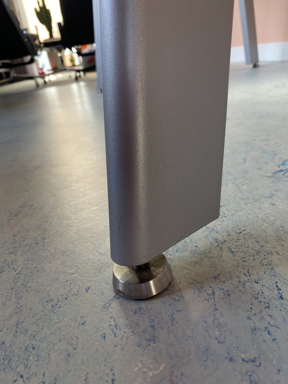 Image 1 of Dining table green/blue glass, Italian design.