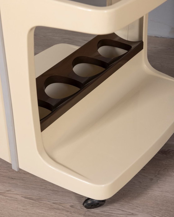 Vintage 1970s plastic and glass bar trolley by Marc Held for Prisunic – Bar carts (photo 3 of 8)