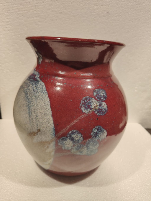 Leo Martens Vase Sang De Boeuf Glaze Very Fine