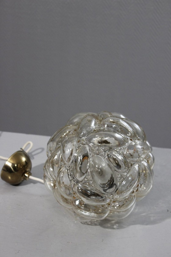 Image 1 of Suspension lustre en verre Bubble style Helena Tynell Limburg design 1960s