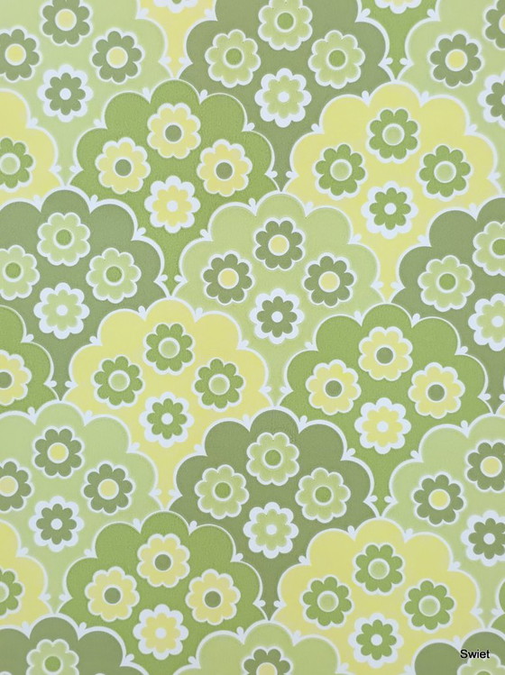14307 Carta da Parati Floreale Verde Retro Vintage Style Inke – Decorazioni murali, Paper (photo 4 of 6)