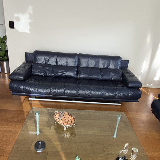 Complete Rolf Benz 6500 Seating Group: 2 x Sofa, Armchair, Coffee Table – Couches, Leather (photo 3 of 14)