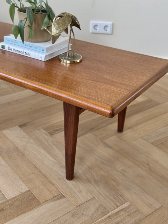 Image 1 of Vintage salontafel Deens teak hout jaren 50/60/70