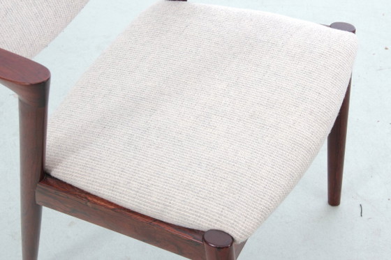 Set van 6 Scandinavische stoelen in Rio palissanderhout, model 42 – Eetkamerstoelen, Wood (photo 11 of 11)