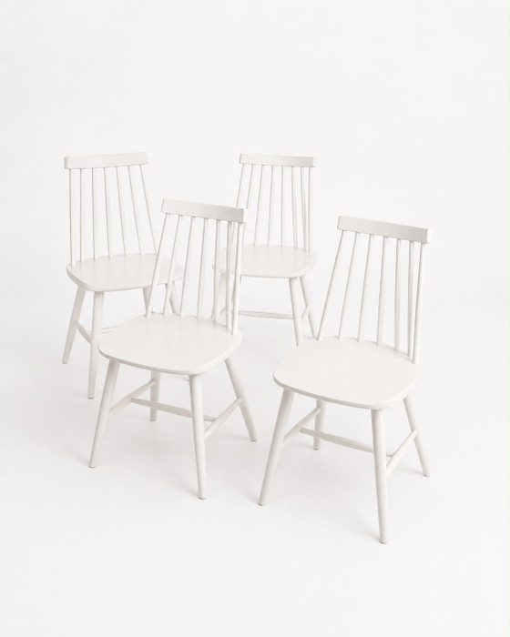 4 Spijlstoelen vintage IKEA – Sedie da pranzo, Wood (photo 3 of 9)