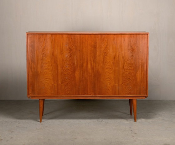 Gunni Omann Teak Sideboard oder Highboard für Omann Jun Møbelfabrik, Dänemark 1960er – Wood (photo 7 of 24)