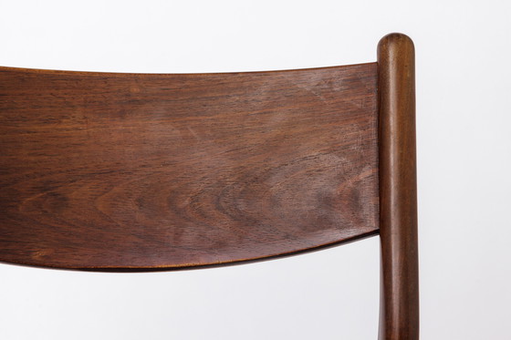 Image 1 of 1 van 2 Vintage Fristho Franeker Teak Stoel met Deens Koordweefsel - jaren 1960 Mid Century Modern Ontwerp