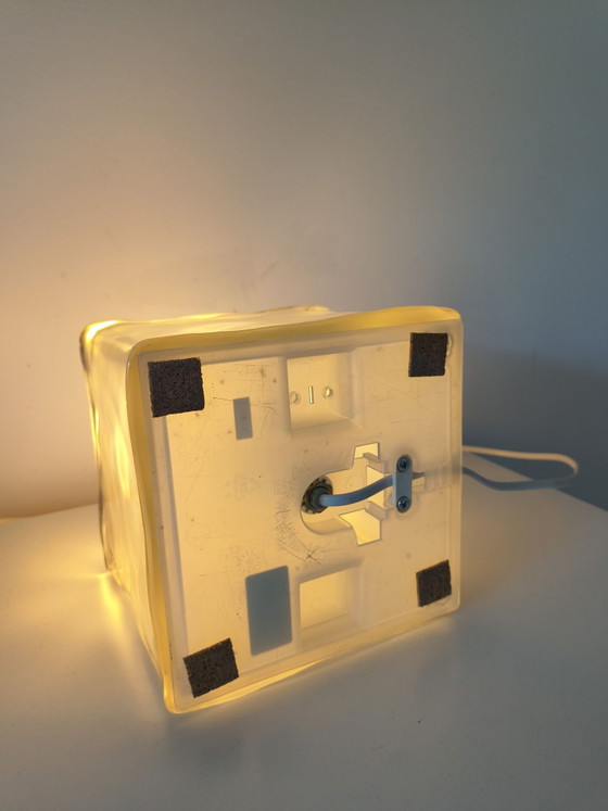 Image 1 of IKEA Iviken ijsblok tafellamp – vintage jaren '90