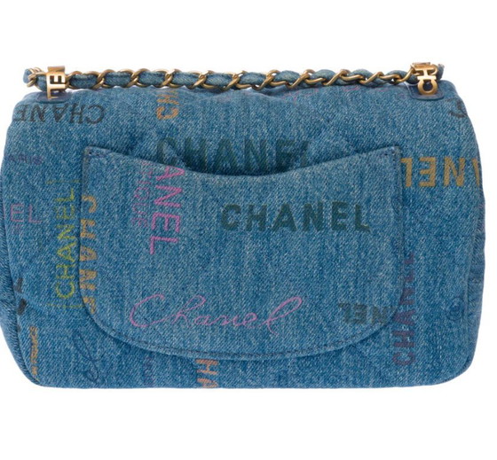 Image 1 of Borsa CHANEL Timeless/Classique in Denim Blu - 103192