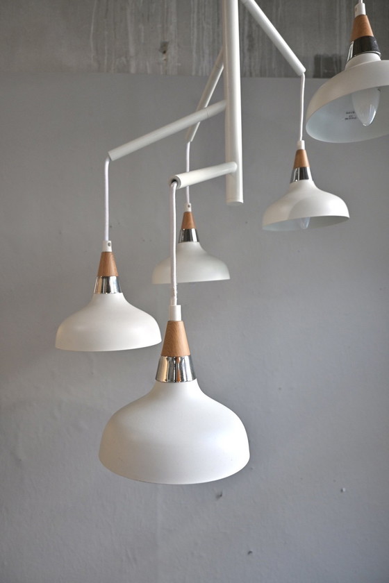 Image 1 of Scandinavisch Design Hanglamp met 5 Kapjes door Havsö Zweden