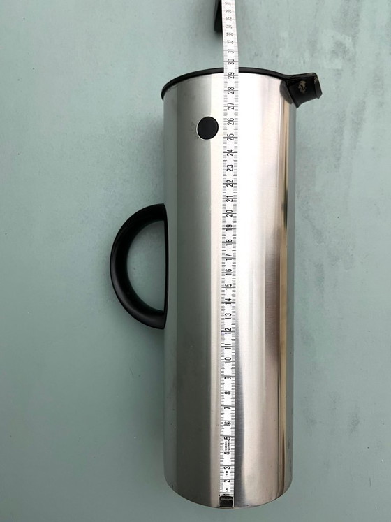 Image 1 of Stelton EM77 Isoleerkan, Design Erik Magnussen, Denemarken, Thermoskan, Postmodern, RVS, jaren 70/80