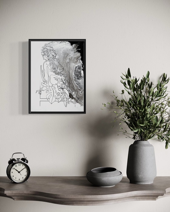 Image 1 of Eugène Eechaut (1928-2019) Nude Woman, Ink 1979