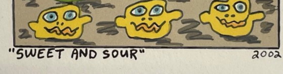 Image 1 of Original-Siebdruck von James Rizzi: "Süß und sauer, 2002"