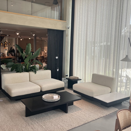 Image 1 of Serax Rudolph 2-seater + 1-seater sofa and side table marble top