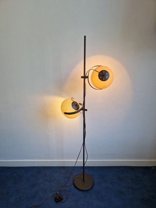 Vintage dijkstra mushroom vloerlamp verstelbaar design