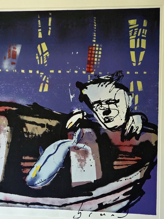 Image 1 of Herman Brood - Bootje - 69/250 - Handgesigneerd