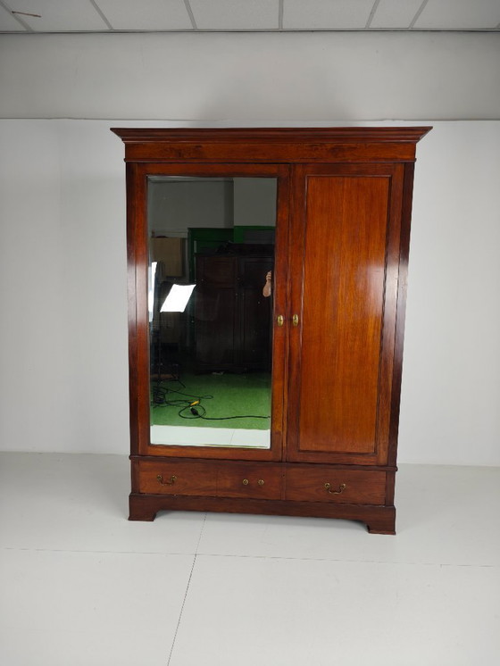 Image 1 of Armadio in mogano di alta qualità della fine del XIX secolo di H. Pander & Zonen