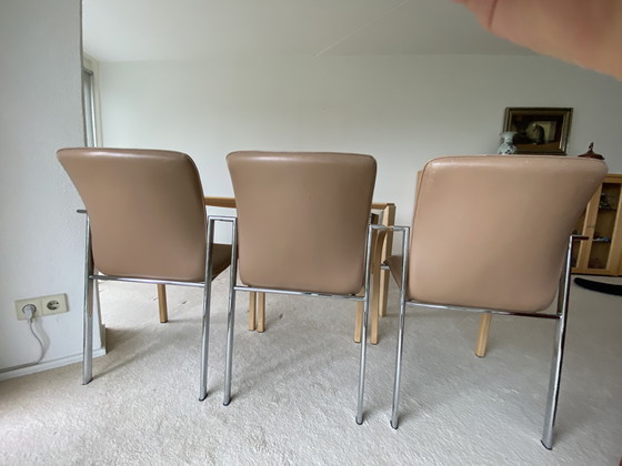 Image 1 of 6X Leolux Dining Chairs Cimaronne