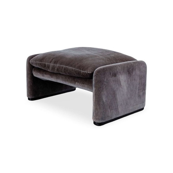Original Cassina Maralunga Armchair Vico Magistretti Vintage Cord, Textile, Brown (photo 12 of 15)
