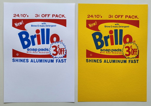 Andy Warhol - Brillo - 2 sérigraphies d'exposition - Pasadena Art Museum - 1970
