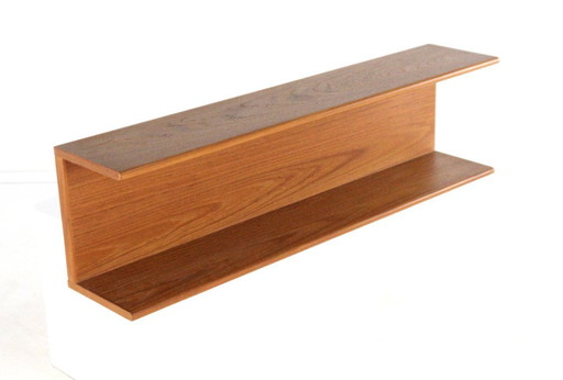 Danish solid teak wall shelf shelf vintage
