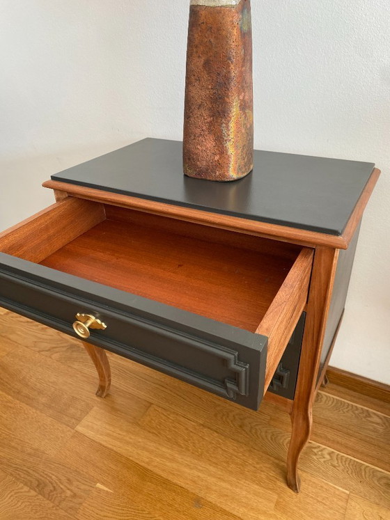 Image 1 of Pair of Restored Wooden Nightstands