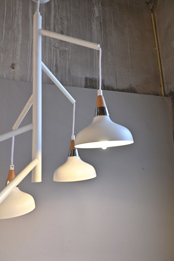 Image 1 of Scandinavisch Design Hanglamp met 5 Kapjes door Havsö Zweden