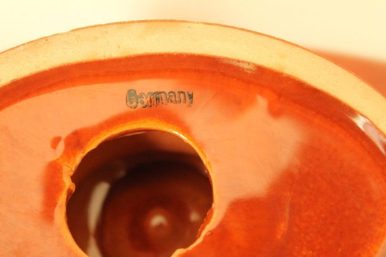 Image 1 of Germany ceramic candlestick Jasba Keramik, 60s-70s fat lava style