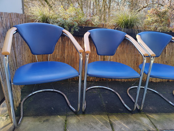 Image 1 of Design vintage classique | Pièce de collection des années 90 | Bois véritable et chrome