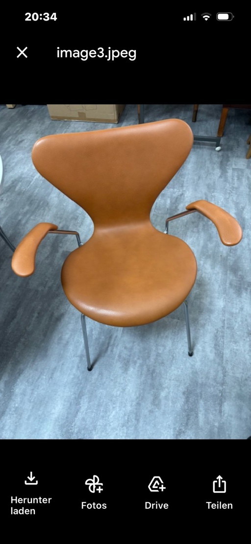 6x Arne Jacobsen 3207 Fritz Hansen