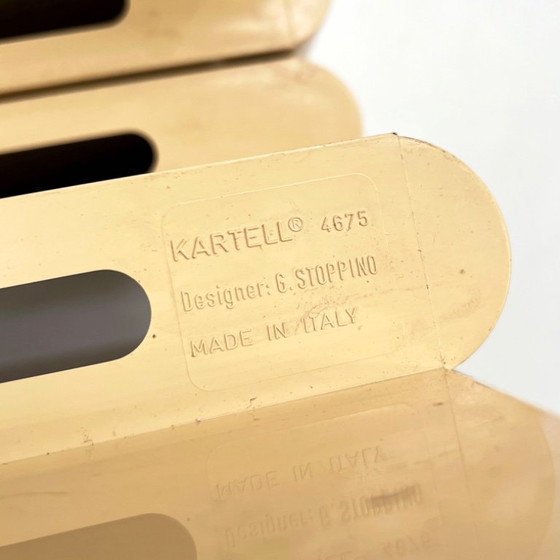 Image 1 of Portariviste color crema di Giotto Stoppino per Kartell, anni '70