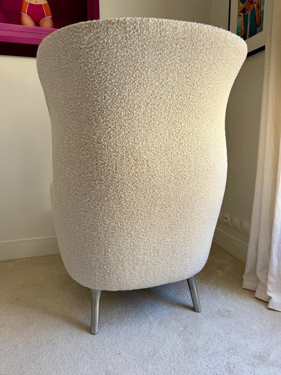 Image 1 of FRITZ HANSEN - Sillón Ro, tela bouclé, patas de aluminio