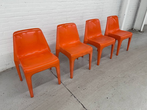 4 Space Age Albert Brokopp for WeSifa Designer Chairs