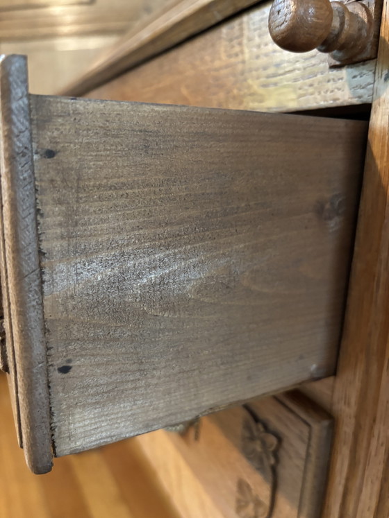 Antique secretary desk, 1910-1930, Neo-Renaissance – Wall cabinet, Wood (photo 11 of 15)