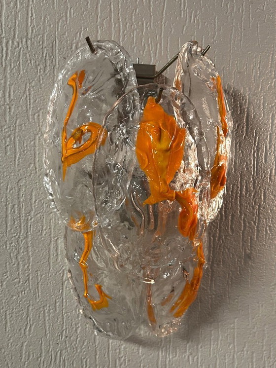 Image 1 of 2 Mid-Century wandlichten Vistosi Murano