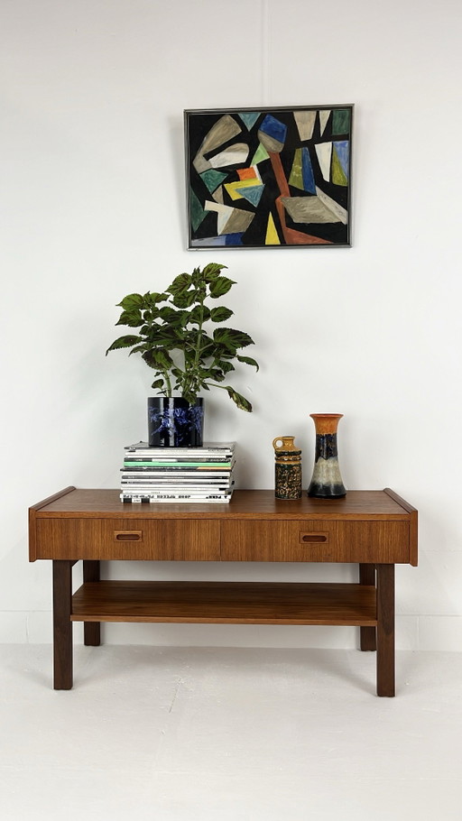 Zweeds vintage teak fineren dressoir