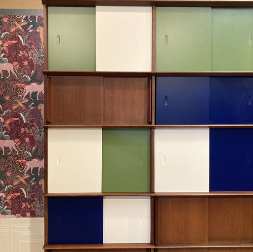 Large Modular Bookcase Design 1950