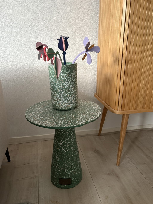 Zuiver Victoria table d'appoint vert terrazzo