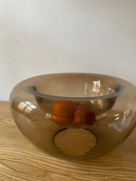 Image 1 of Ciotola in vetro fumé 36 cm, Bauhaus, Weimar, ciotola in vetro