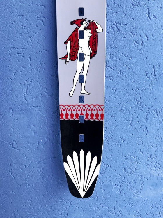 Image 1 of Vintage XXL wandklok Swatch Griekse Olympische "Discobolus 1992" polshorloge Memphis Milano Postmodern wandklok
