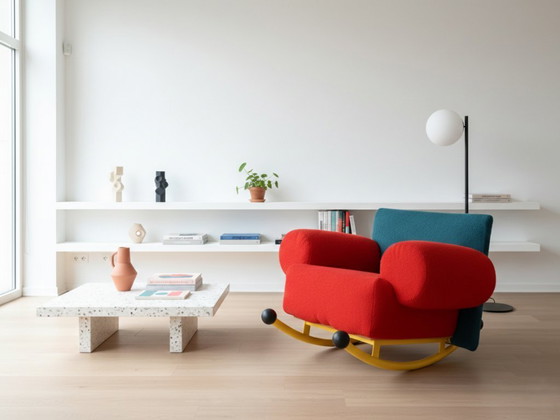 Image 1 of Fauteuil à Bascule Topolino par Seveso & Trezzi pour Felice Rossi, 1980s