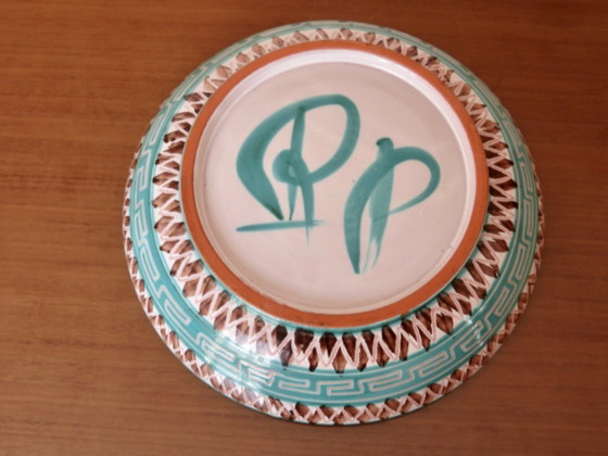 Image 1 of Ensaladera grande de cerámica Robert Picault, firmada, Francia, 1960