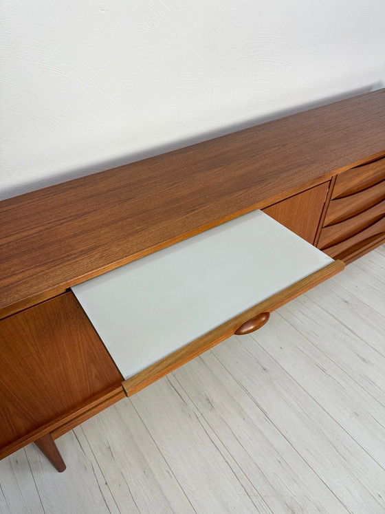 Image 1 of 1960s Vintage Large Minimalistic Mid-Century Teak Sideboard