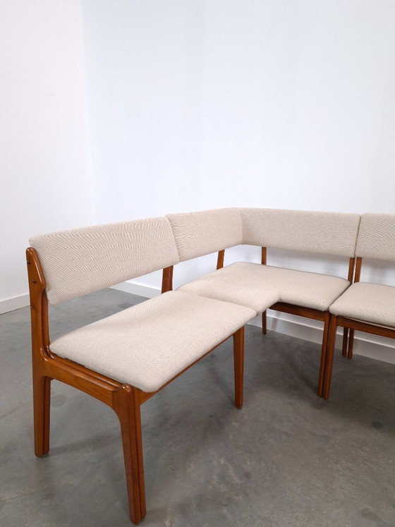 Dänische Modulare Teakholz Eckbank von Erik Buch für Odense Møbler, Modell Dinette, Esszimmerbank (photo 3 of 14)