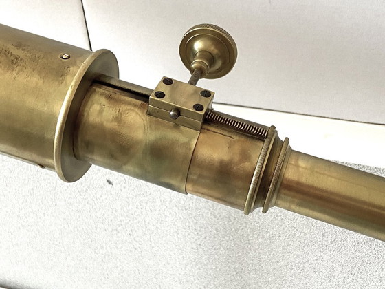 Ancienne Lunette Astronomique Télescope Longue-Vue Fin 1800 France Céleste – Sculptures, Brass (photo 9 of 19)