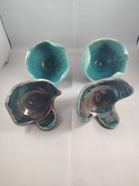 2 vasi Raku firmati Lecomte di Bernard Lecomte Menton – Oggetti decorativi, Ceramica (photo 8 of 8)