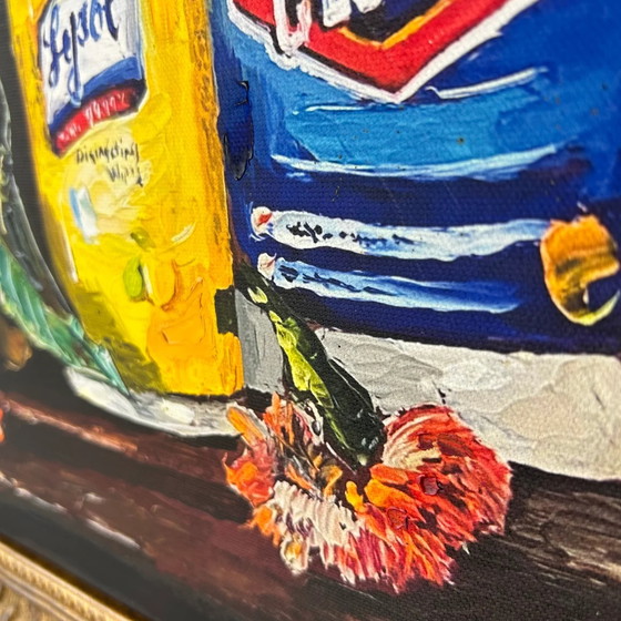 Image 1 of Dave Pollot - 'Dry Run' - Pintura al óleo en seco sobre impresión limitada (1/5)