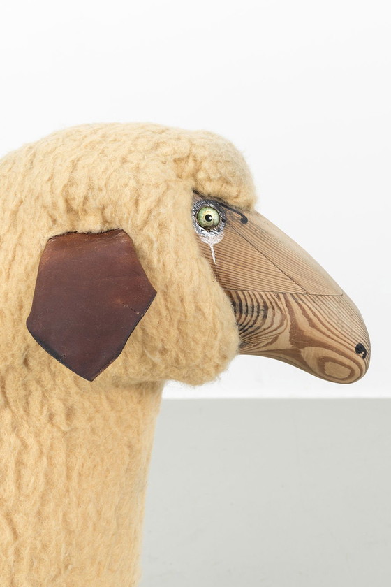 Image 1 of Hanns-Peter Krafft schaap kruk voor kinderen clone