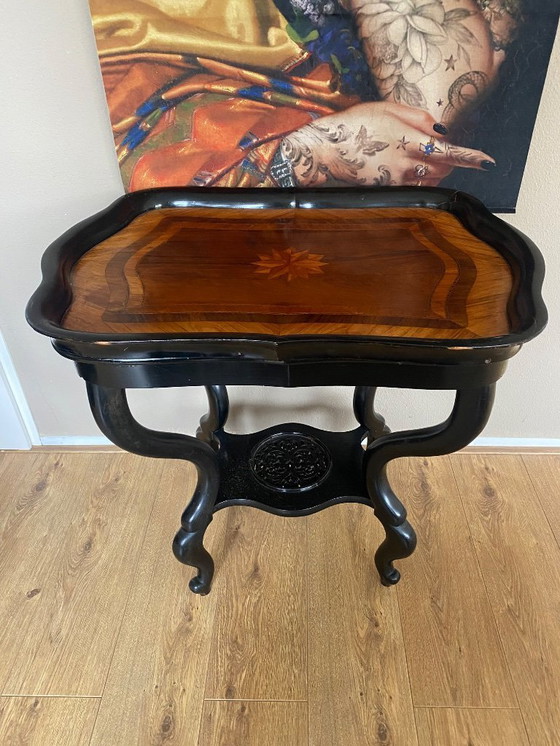 Image 1 of Antico tavolo da vino olandese, tavolino laterale, tavolo da piante